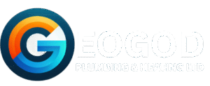 GeoGod Plumbing And Heating logo White